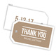 Bold Thank You Hanging Gift Tags with Organza Bags Image 5 of 14